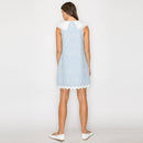 Lovely Mini Dress with Lace Collar