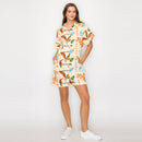 Brown Summer Tropical Romper