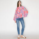 Print long-sleeved top