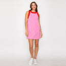 Pink & Red Retro Mod Look Mini dress