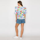 Blooming Flower Print Cotton Top