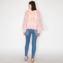 Vintage paisley print long sleeves top