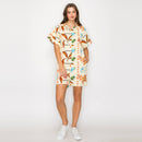 Brown Summer Tropical Romper