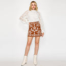 MONTANA Embroidery mini skirt