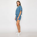 Ruffle Ruffle denim skort